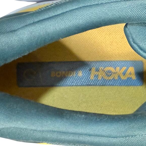 Hoka One One Bondi 8 Goblin Blue Mountain Spring Running Sneaker Men's Size 15D - Picture 11 of 11